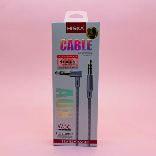 کابل AUX صدا کنفی هیسکا 120سانتی مدل HISKA W36